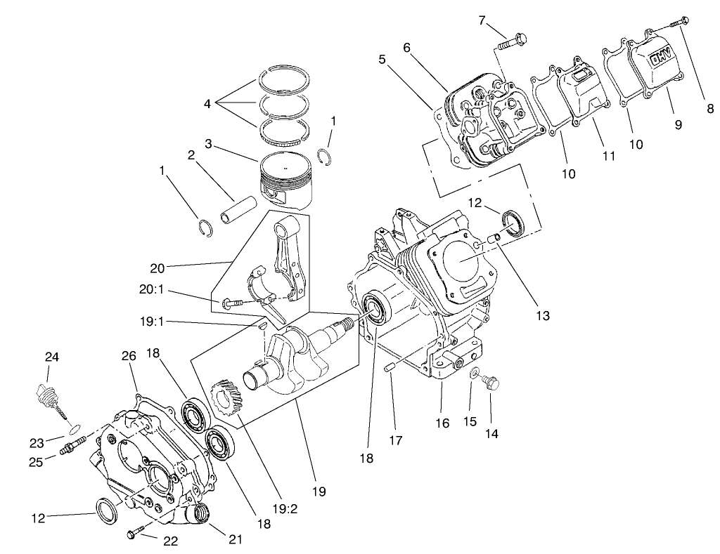 Engine Crankcase Assembly