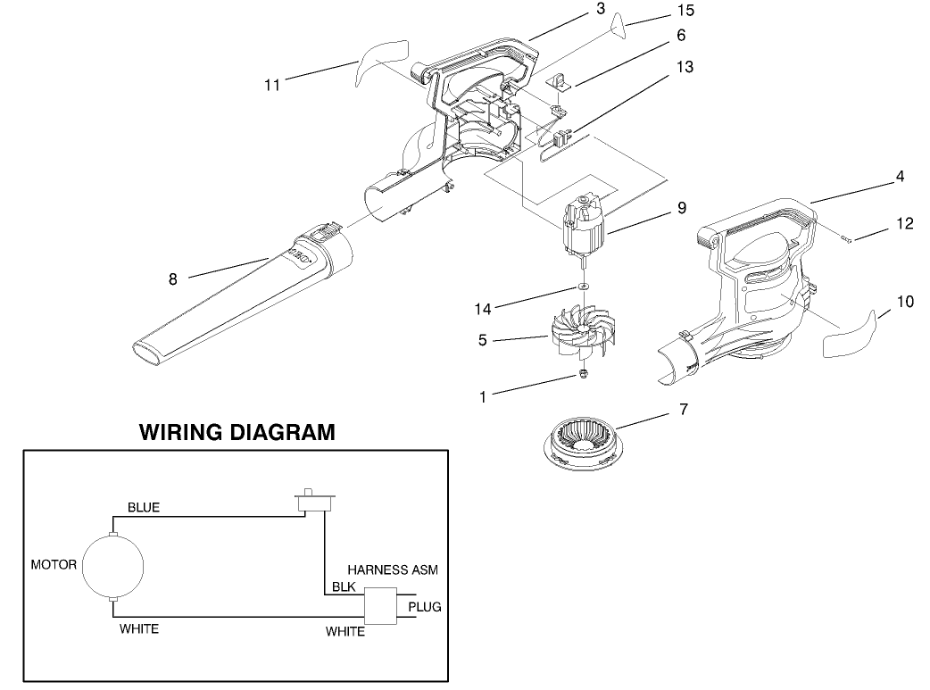 Power Sweep Blower Assembly