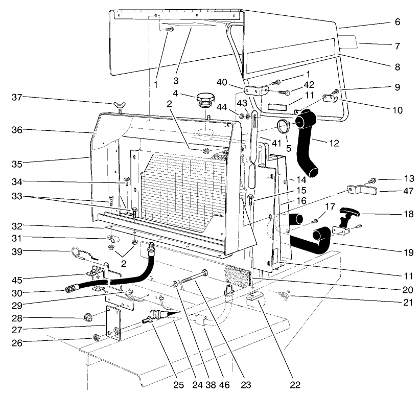Radiator & Hood Assembly