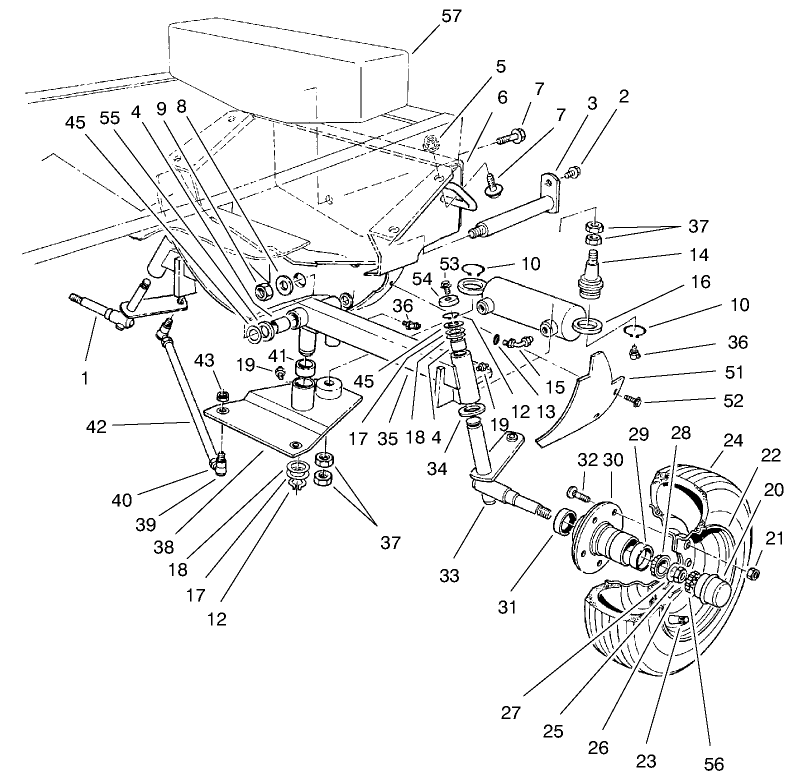 Rear Axle & Wheel Assembly