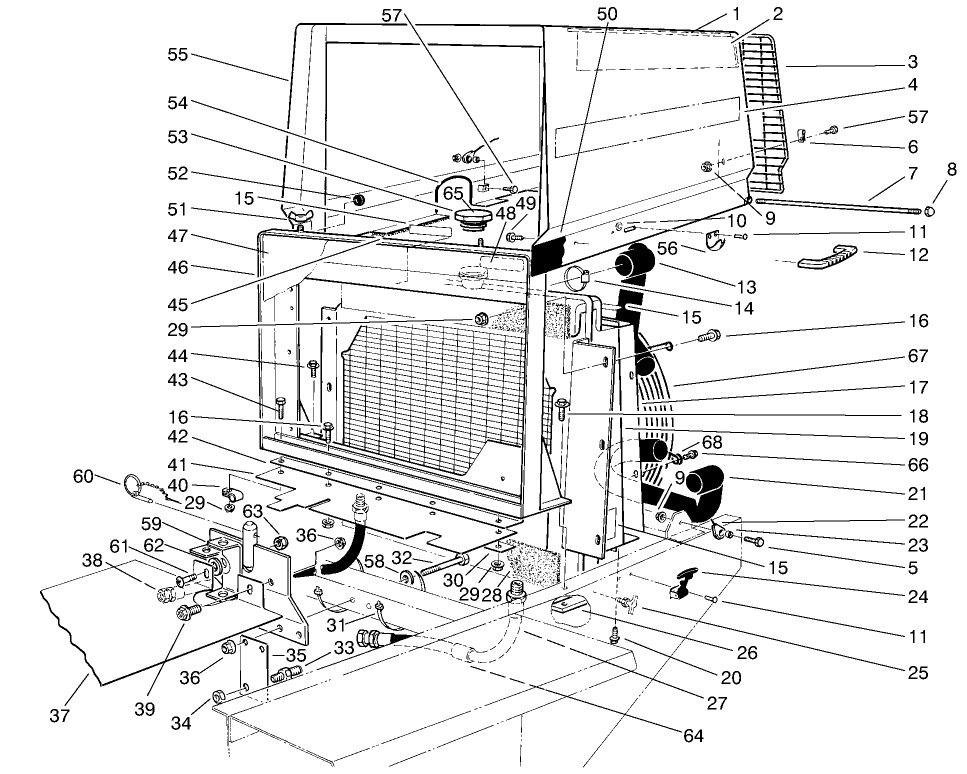 Radiator & Hood Assembly