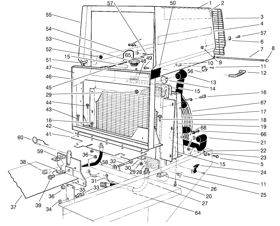 Radiator & Hood Assembly