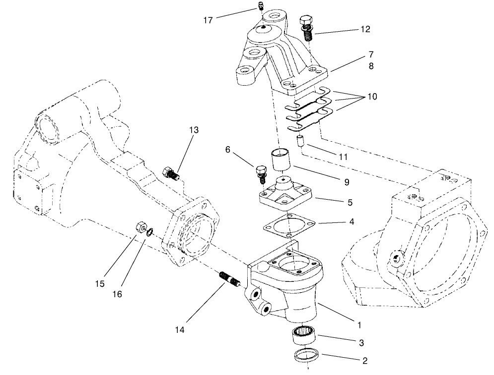 Rear Axle Assembly No. 95-7501 (continued) Bevel Gear Case Assembly