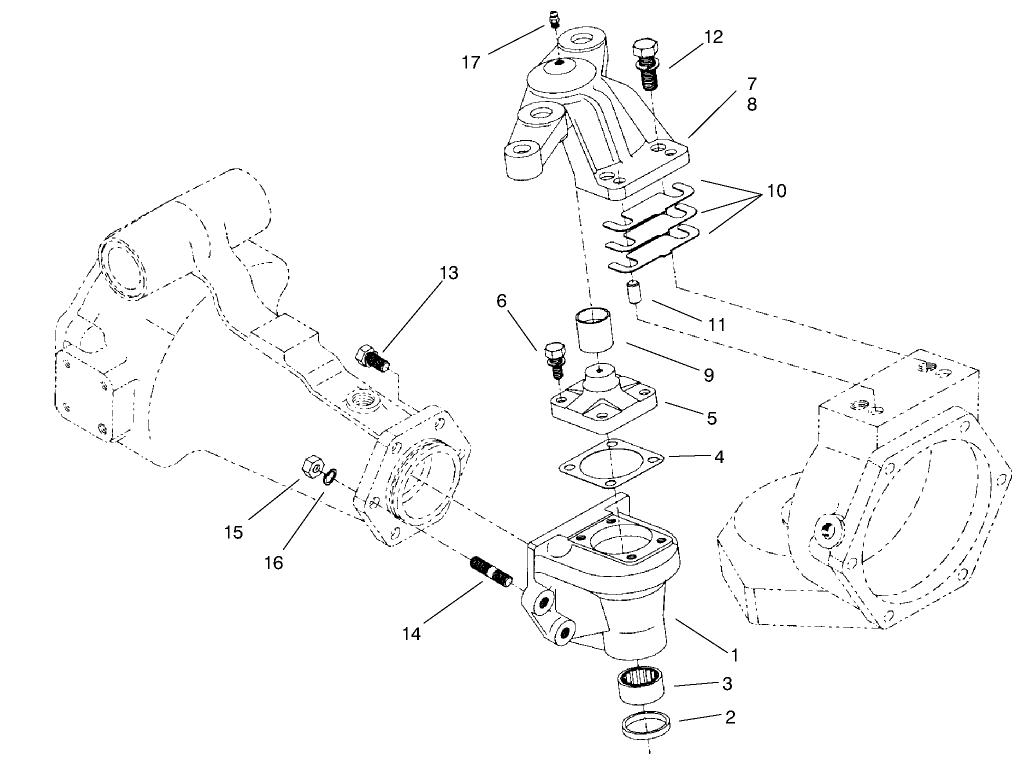 Rear Axle Assembly No. 95-7501 (continued) Bevel Gear Case Assembly