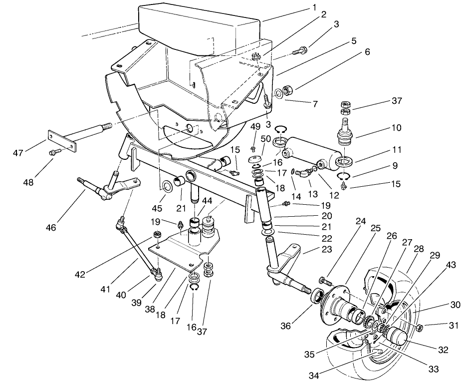Rear Wheel & Axle Assembly
