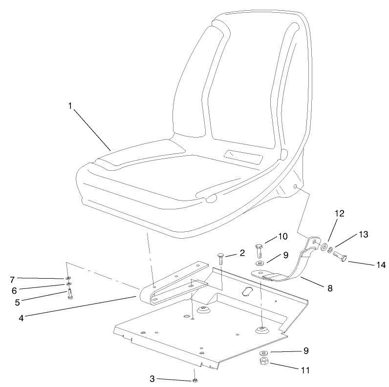Low Seat Assembly (optional)