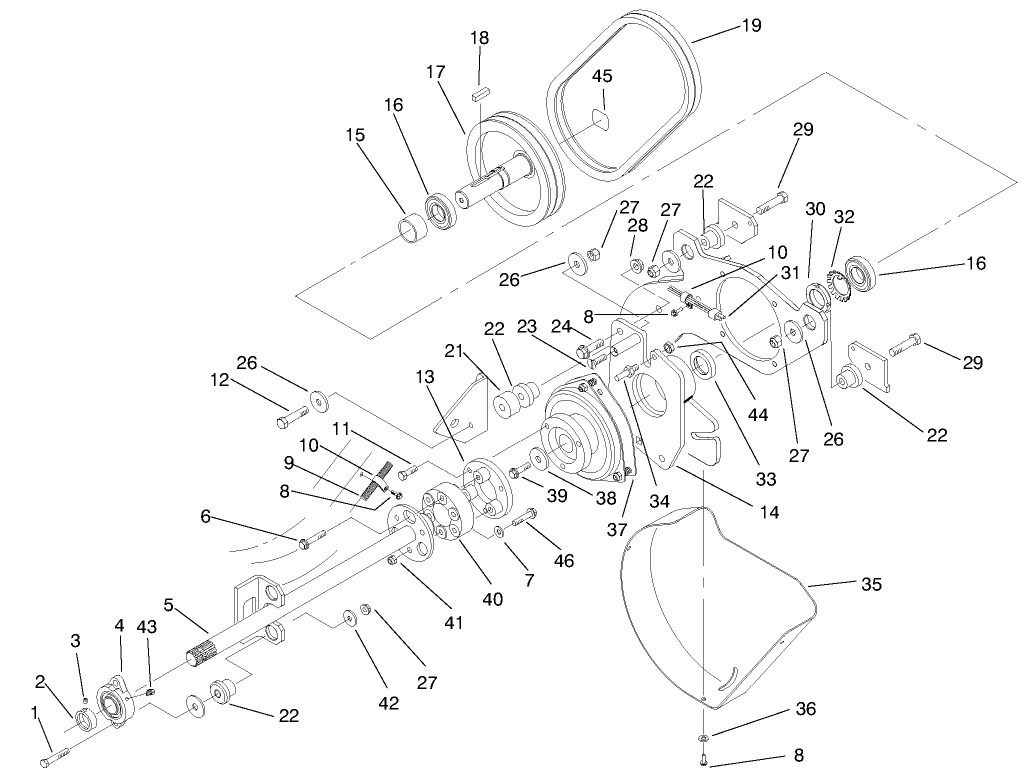 Pto Shaft & Clutch Assembly