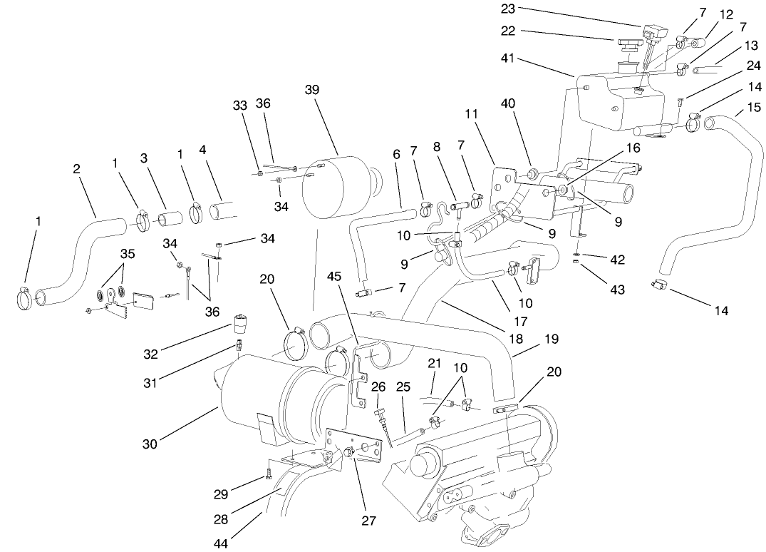 Engine Plumbing Assembly