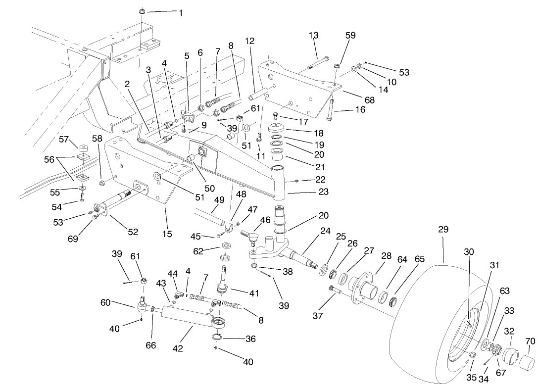 Rear Axle Assembly (model No. 30450 Only)