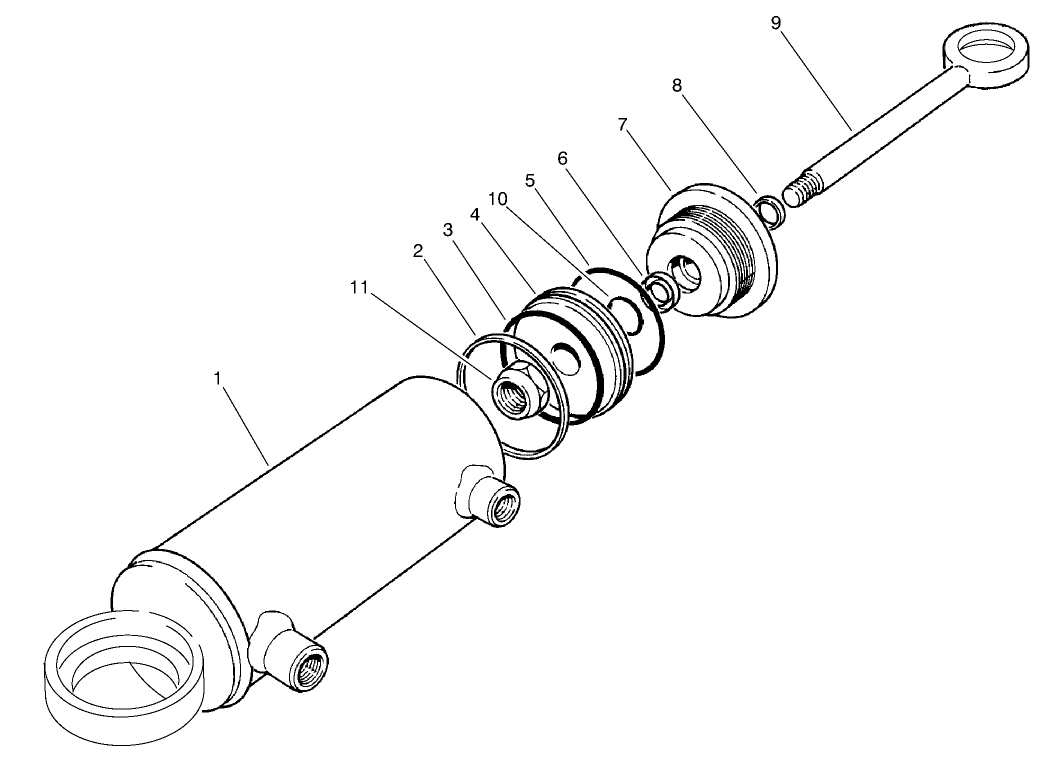 Hydraulic Cylinder No. 98-3806 (model No. 30455 Only)