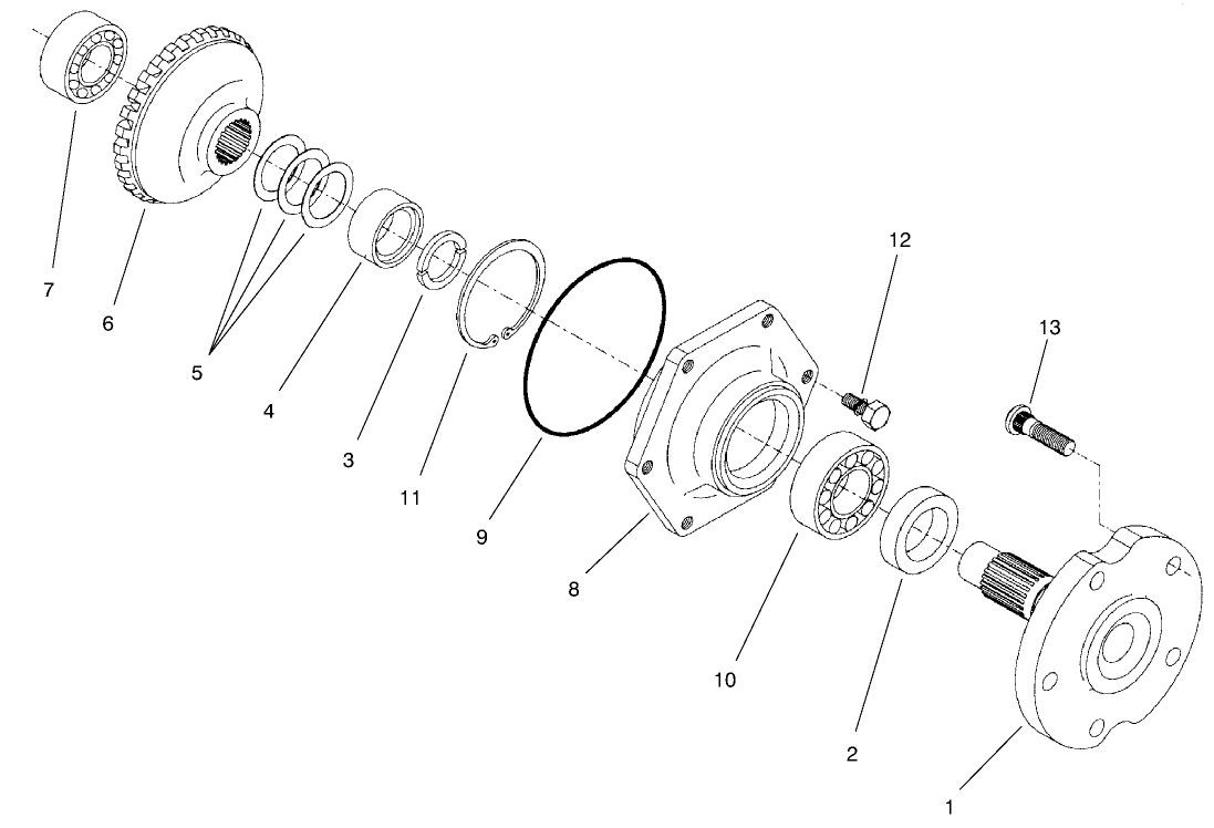 Rear Axle Assembly No. 95-7500 (continued) Axle Assembly