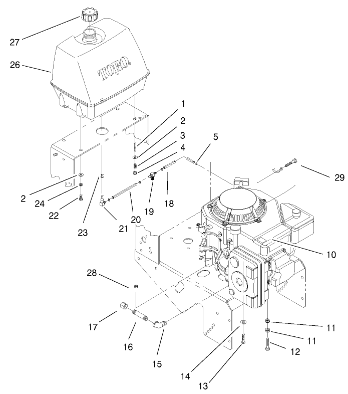 Engine & Fuel System Assembly