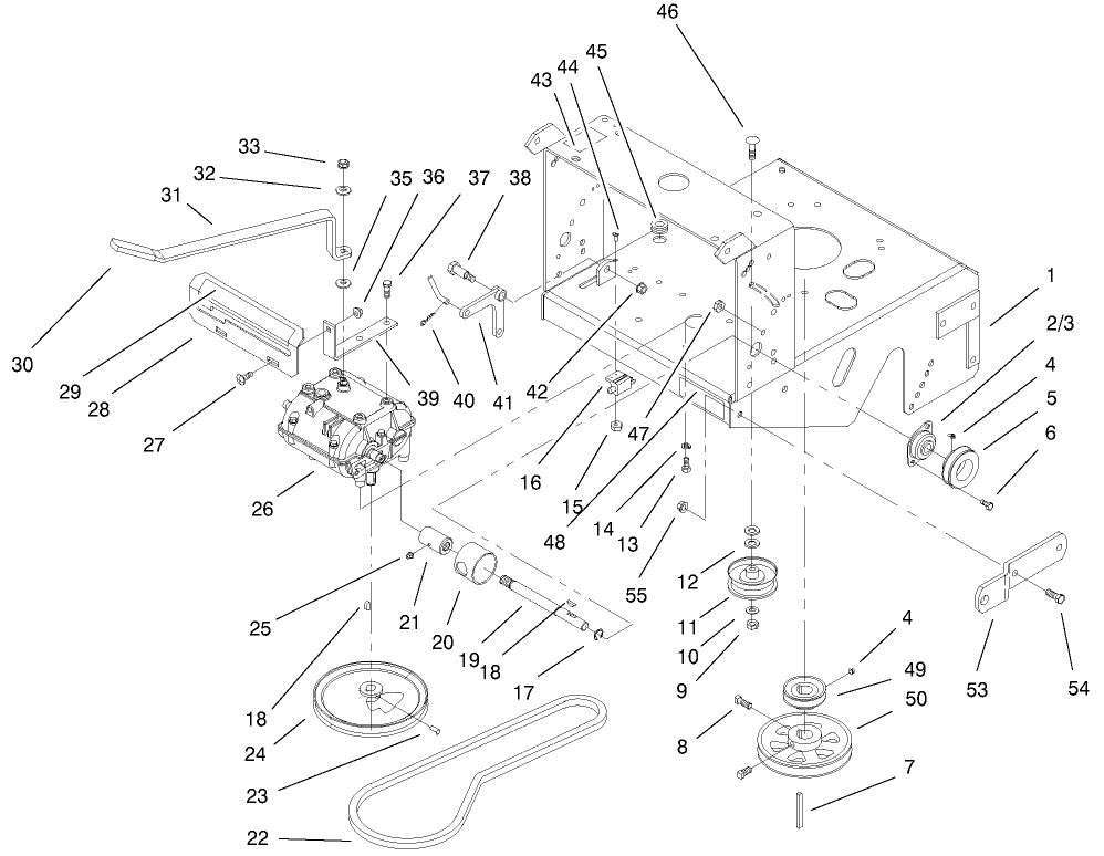 Transmission & Drive Pulley Assembly