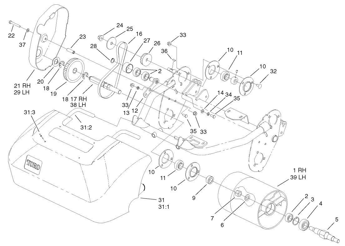 Drum Drive And Basket Assembly