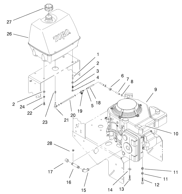 Engine & Fuel System Assembly