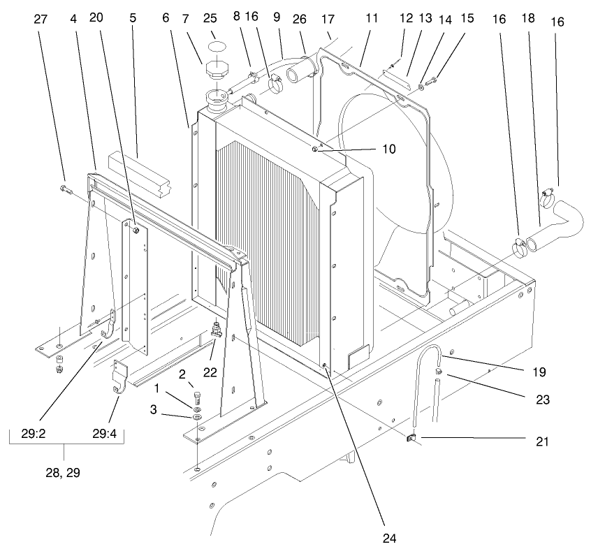 Radiator Frame Assembly
