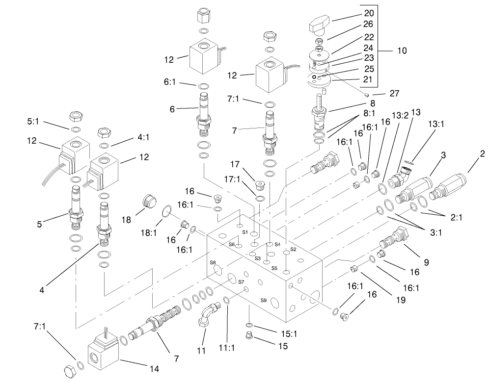 Hydraulic Manifold Assembly No. 98-4579