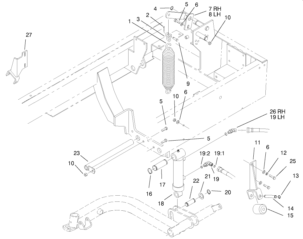 Rear Lift Arm Installation Assembly