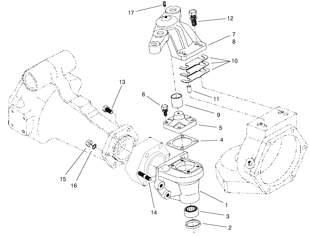 Rear Axle Assembly No. 98-3925 (continued) Bevel Gear Case Assembly