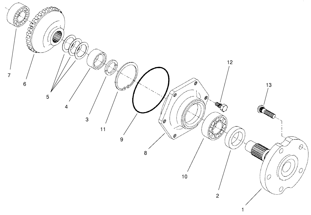 Rear Axle Assembly No. 98-3925 (continued) Axle Case Assembly