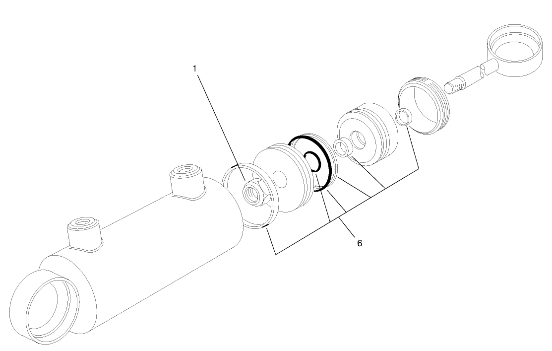 Hydraulic Cylinder Assembly No. 98-8163