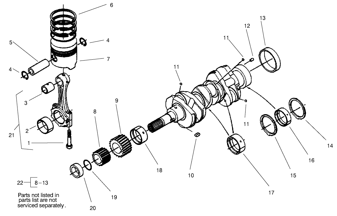Piston And Crankshaft Assembly