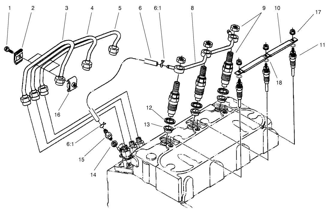 Nozzle Holder And Glow Plug Assembly