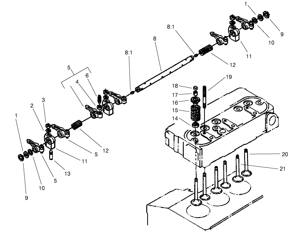 Valve And Rocker Arm Assembly
