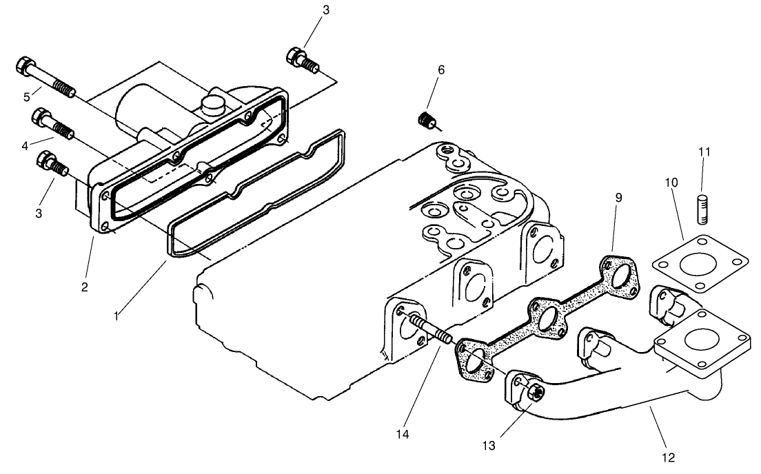 Exhaust Manifold And Gasket Assembly