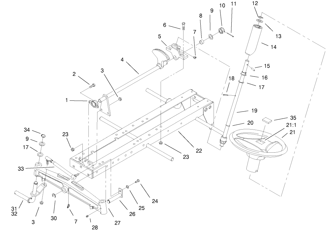 Frame, Axle & Steering System
