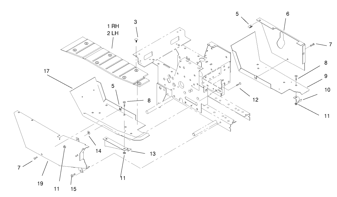 Footrest & Hoodstand Side Covers Assembly