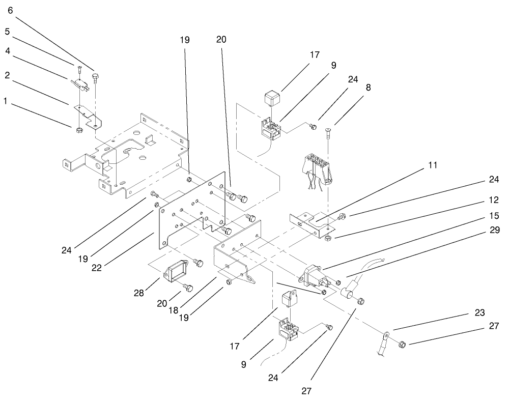 Hoodstand Electrical Mounting Assembly