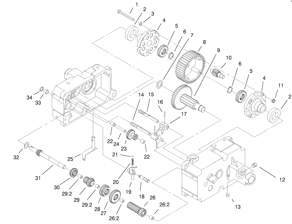 Transmission 8-Speed 4 Pinion (cont.)(model 73429 Only)