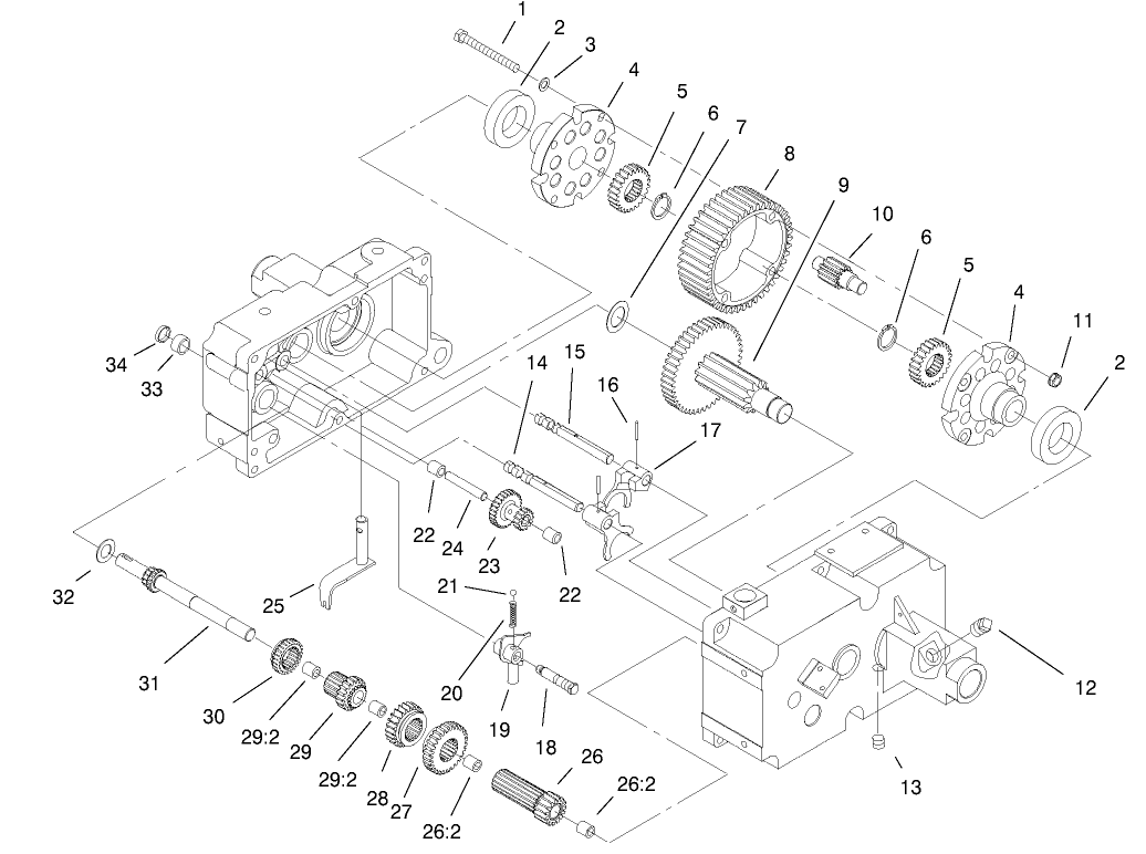 Transmission 8-Speed 8 Pinion (cont.)(model 73449 Only)
