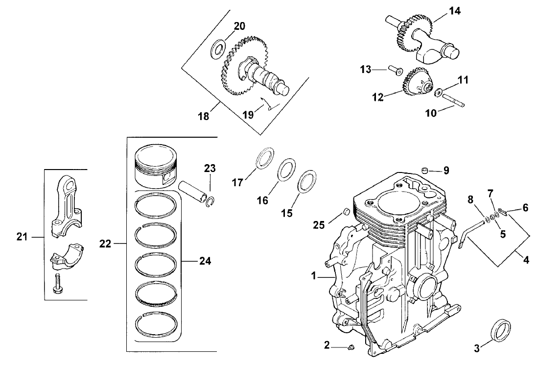 Crankcase (model 73449 Only)
