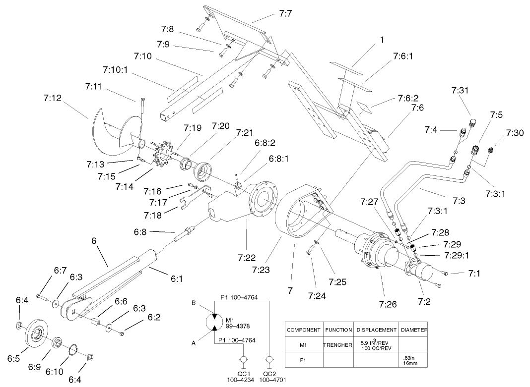 Trencher Assembly
