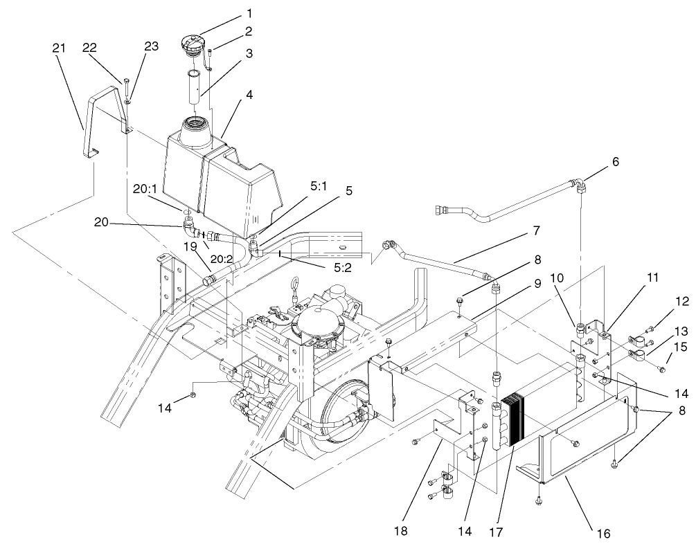 Hydraulic Oil Cooler Assembly