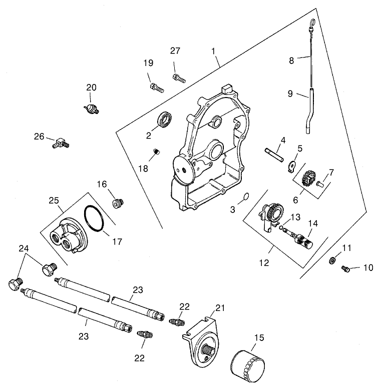 Oil Pan/lubrication (kohler Ch20s Ps64644)