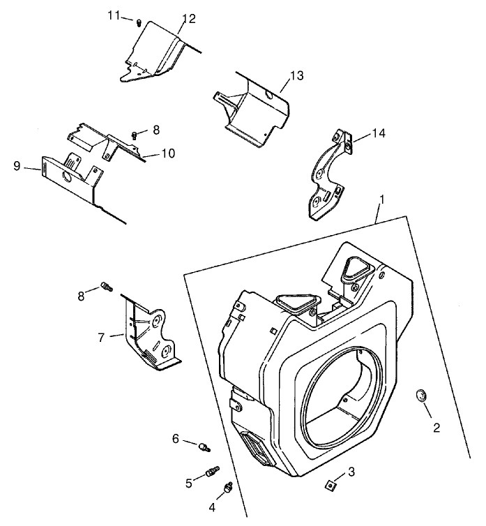 Blower Housing & Baffles (kohler Ch20s Ps64644)