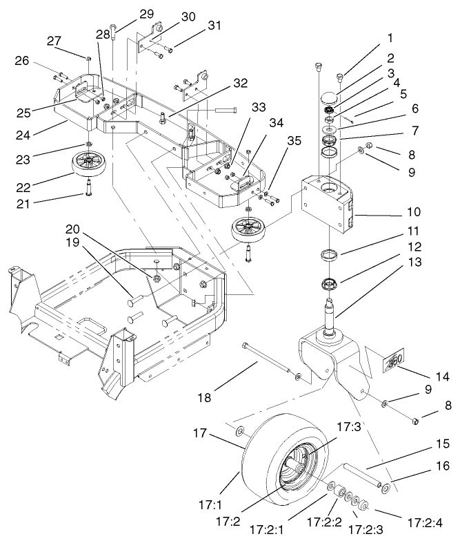 Tail, Wheel And Bumper Assembly