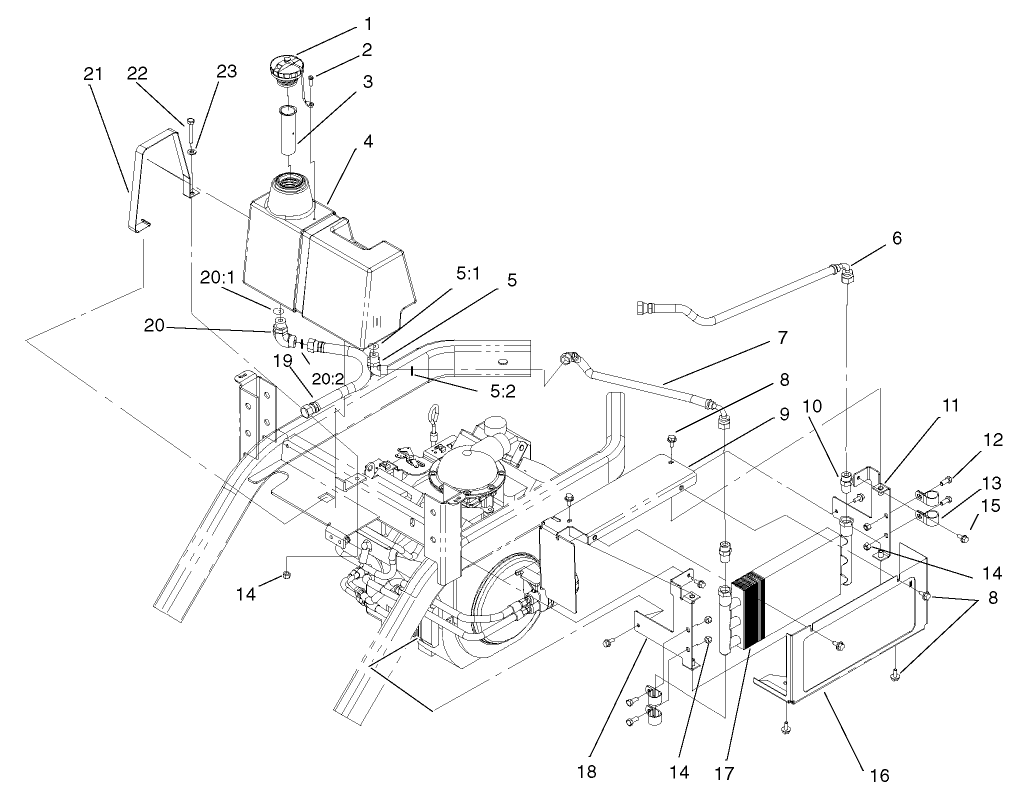 Hydraulic Oil Cooler Assembly