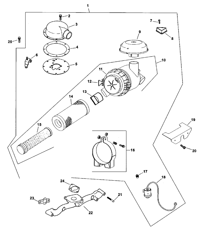 Air Intake/filtration (kohler Ch20s Ps 64644)