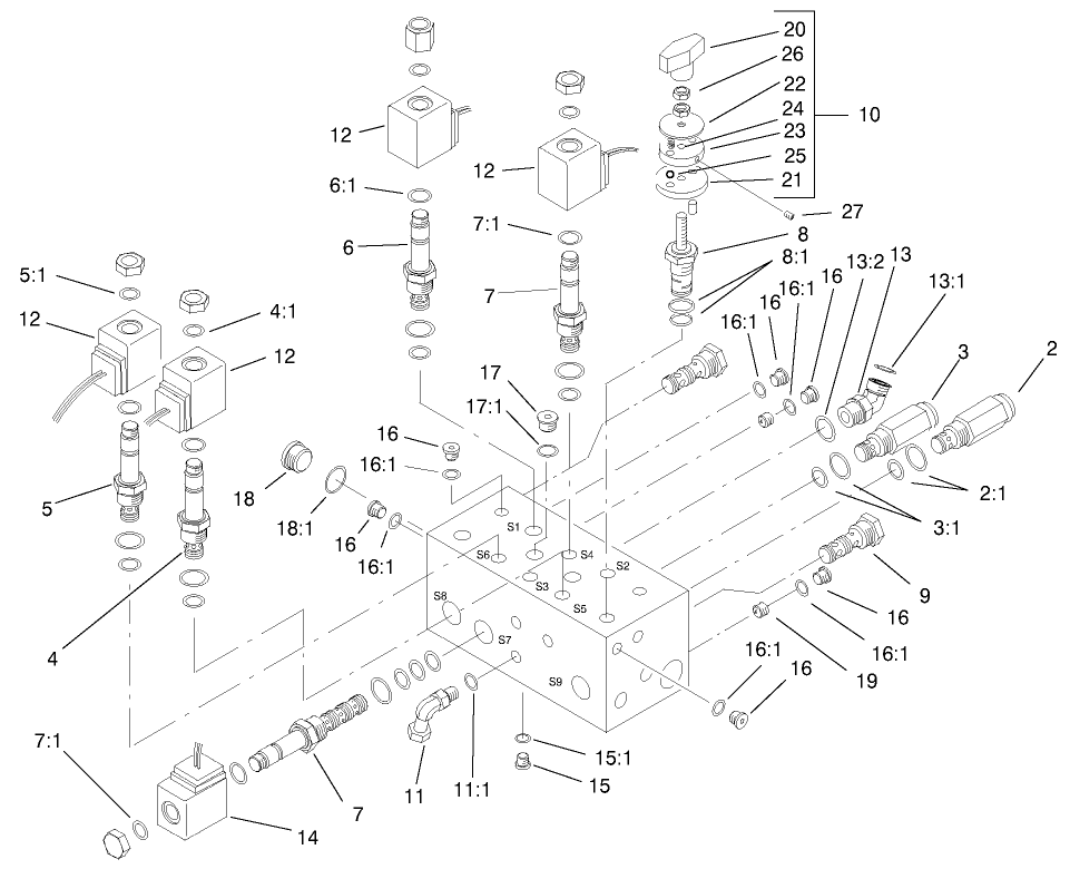 Hydraulic Manifold Assembly No. 98-4579