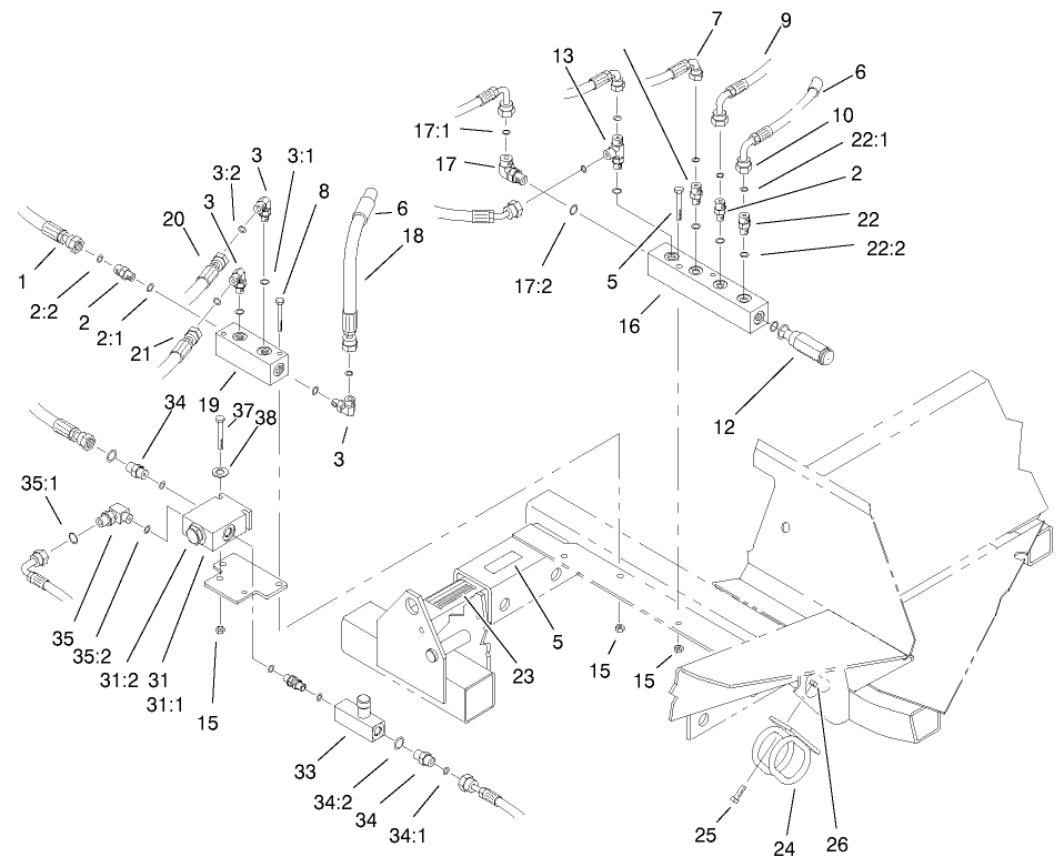 Front Hydraulic Manifold Assembly