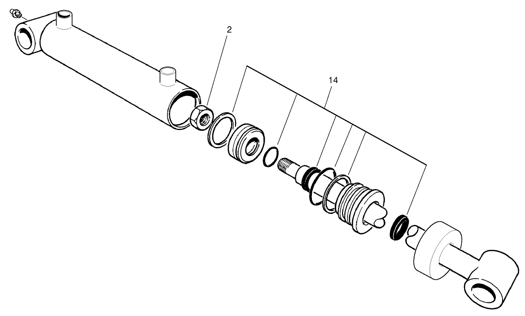 Hydraulic Cylinder Assembly No. 99-6986