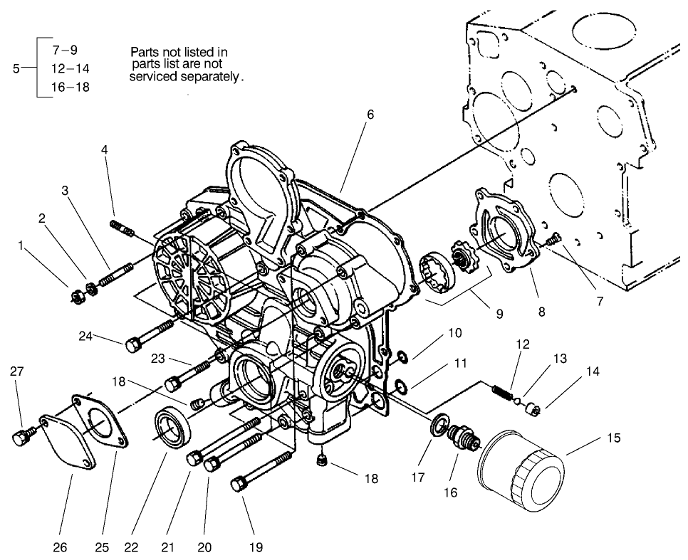 Gear Case And Oil Filter Assembly