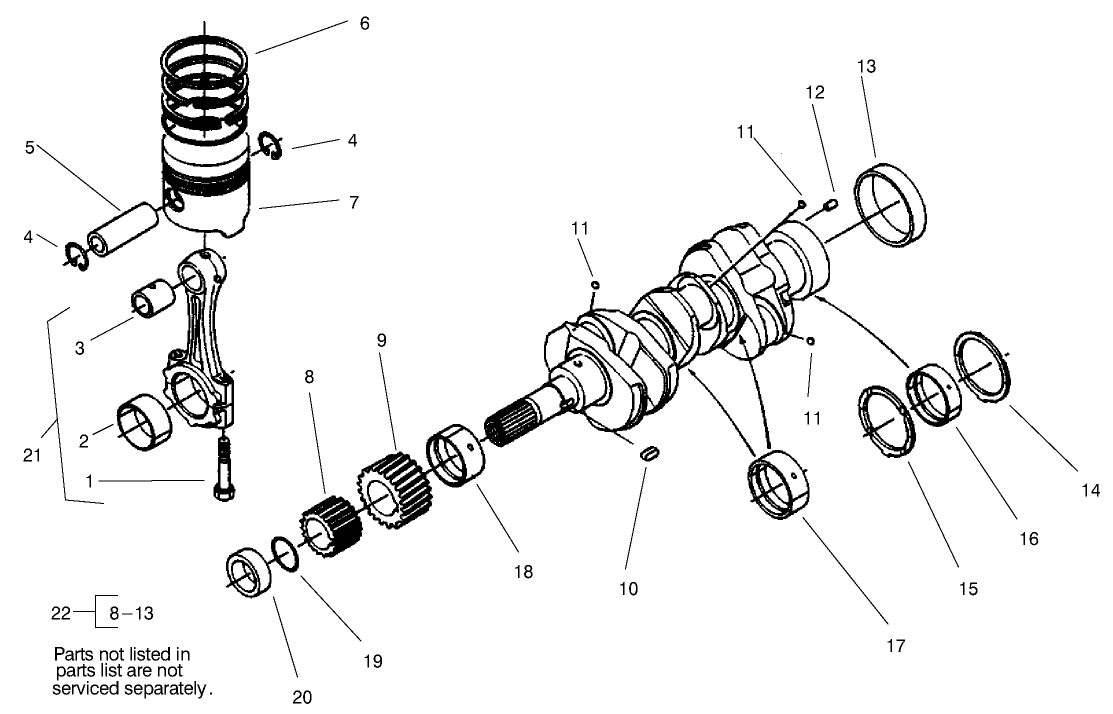 Piston And Crankshaft Assembly