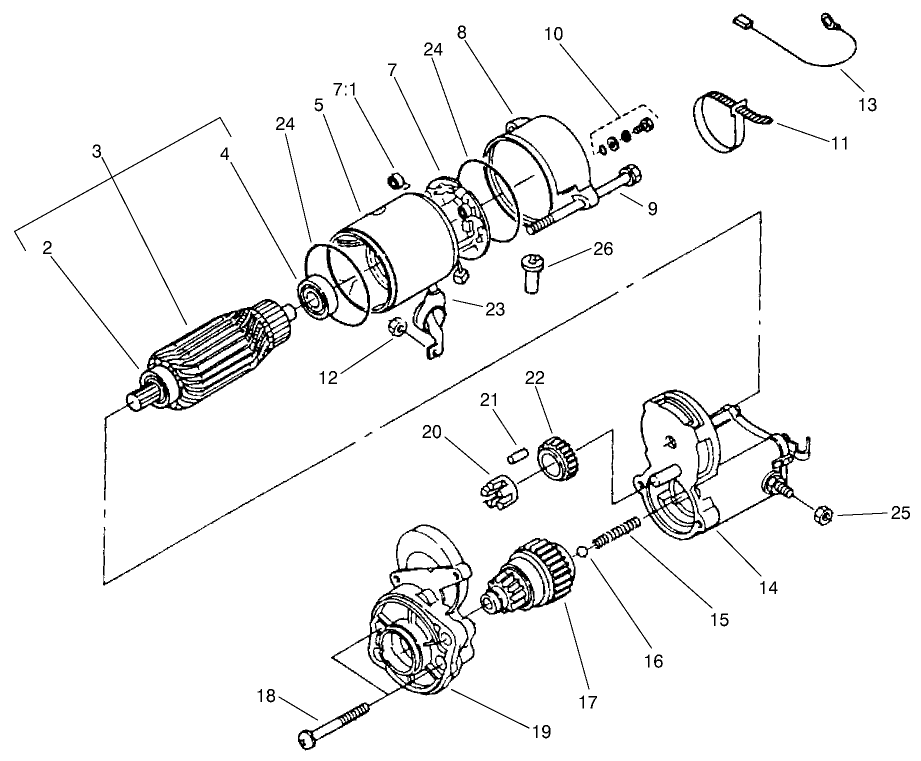 Starter Assembly No. 98-9705