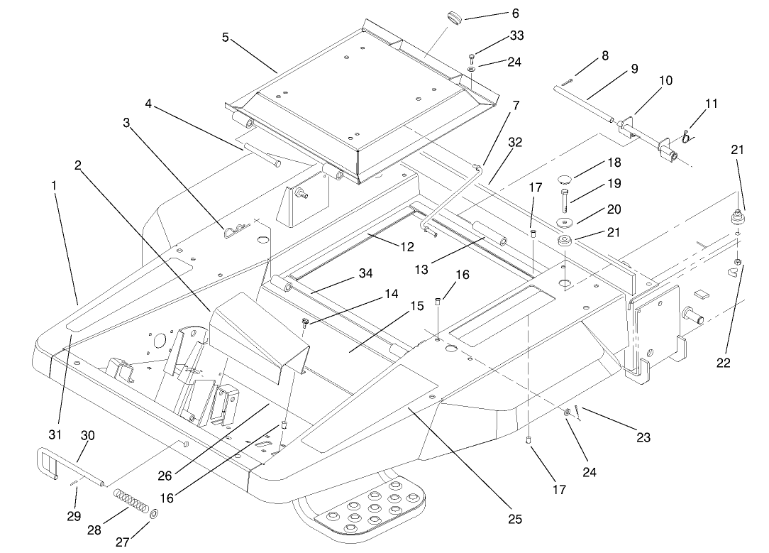 Front Frame & Seat Base Assembly