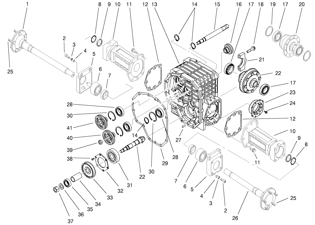 Front Axle Gear Housing Assembly
